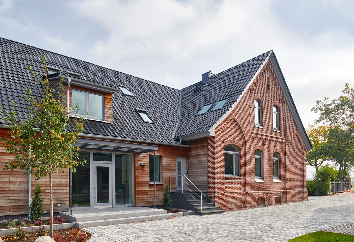 Unser Unternehmen Aussenansicht Firmengebäude Weber Massivhaus GmbH