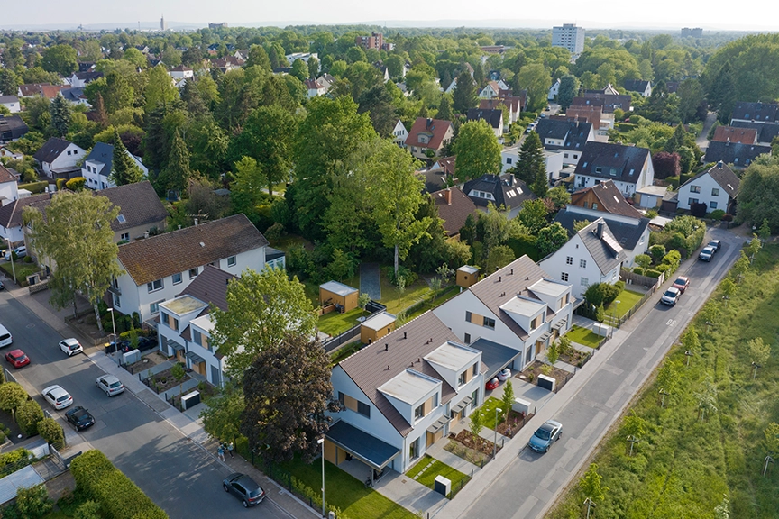 Luftbild Wohnquartier Heymesstraße